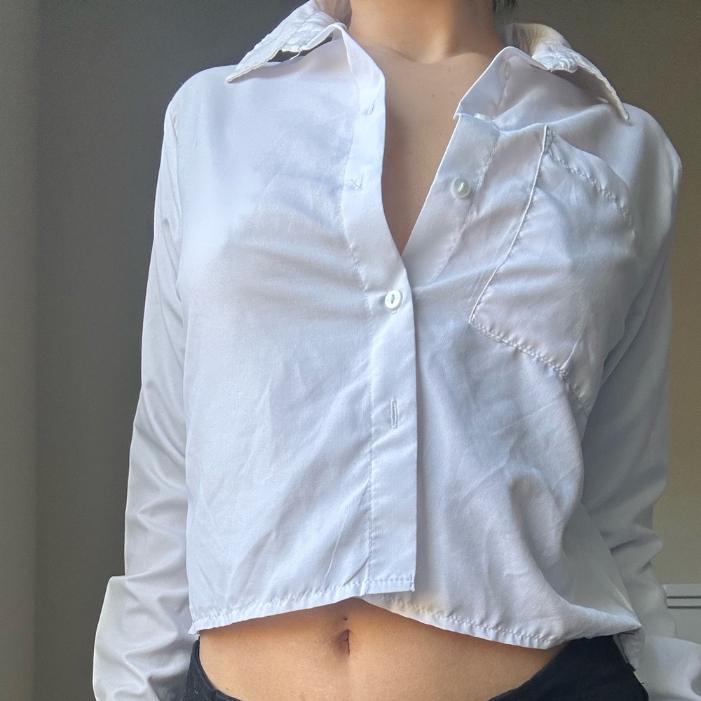 cropped button down - Picture 2 of 4